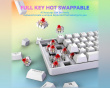 AmpliGame GK1W ANSI Gaming Tastatur - Hvit