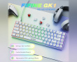AmpliGame GK1W ANSI Gaming Tastatur - Hvit