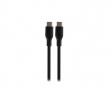 USB-C Ladekabel 60W Silikon - Svart - 1,5m