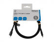 USB-C Ladekabel 60W Silikon - Svart - 1,5m