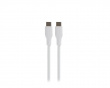 USB-C Ladekabel 60W Silikon - Hvit - 1,5m