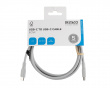 USB-C Ladekabel 60W Silikon - Grå - 1,5m