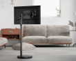 Gulvstativ med justerbar arm for TV - Svart