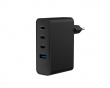 Ribera GaN 3x USB-C & 1x USB-A Lader - 100W - Svart