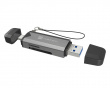 Scarab 3 Kortleser SD/MICRO SD USB 3.1 (USB-A & USB-C) - Svart