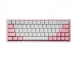 Xpunk 63 Magnetisk 60% ANSI Gaming Tastatur - Rosa/Hvit
