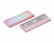 Xpunk 63 Magnetisk 60% ANSI Gaming Tastatur - Rosa/Hvit