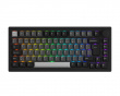 5075B Plus-S Black & Silver Trådløst Tastatur - Svart [V3 Cream Yellow Pro]