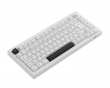 5075B Plus-S Black on White Trådløst Tastatur - Hvit  [V3 Cream Yellow Pro]