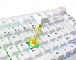 5075B Plus-S Black on White Trådløst Tastatur - Hvit  [V3 Cream Yellow Pro]