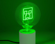 Minecraft Creeper - LED Neon Lyspære Lampe