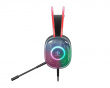 DH230 Semi-transparant RGB Gaming Headset - Svart