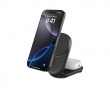 UltraCharge 2-i-1 Qi2 Trådløs Lader - Svart