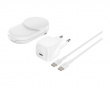 UltraCharge 2-i-1 Qi2 Trådløs Lader - Hvit
