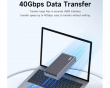USB-C 40Gbps Ekstern Harddiskkabinett