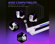 RGB Metall Mikrofon Arm - Hvit