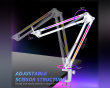 RGB Metall Mikrofon Arm - Hvit