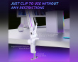 RGB Metall Mikrofon Arm - Hvit