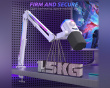 RGB Metall Mikrofon Arm - Hvit