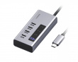 USB-C-hub med Ladestasjon og LED-skjerm
