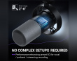 AmpliTank K688 USB/XLR Dynamisk Mikrofon - Svart
