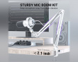 AmpliTank K688 USB/XLR Dynamisk Mikrofon - Hvit