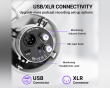 AmpliTank K688 USB/XLR Dynamisk Mikrofon - Hvit