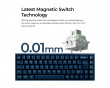 Q16 HE 8K Keramisk ISO Tastatur [Lime Magnetic Switch] - Navy Blue