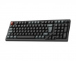 V5 Ultra 8K Hotswap Knob Trådløst ISO Tastatur - Svart [Silk POM Red]