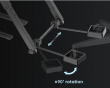 Sammenleggbar Racing Simulator Rattstativ med Stol Festespor
