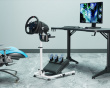 Racing Simulator Wheel Stand with Gear Shifter - LRS11 - Hvit