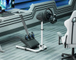 Racing Simulator Wheel Stand with Gear Shifter - LRS11 - Hvit