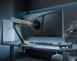 Titan Heavy-Duty Monitorarm med RGB 24″-57″ - Grå