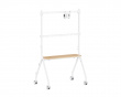 Easel Studio Mobilt TV-stativ med hjul – Hvit