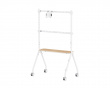 Easel Studio Mobilt TV-stativ med hjul – Hvit