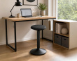 Ergonomisk Høydejusterbar Wobble Stol & Krakk - Svart