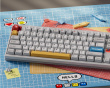 DP104 ANSI-tastatur - Powder White [Rye Linear]