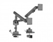 Monitorarm med USB-A & USB-C Porter - 2 Skjermer - 17-35