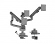 Skjermarm med USB-A & USB-C Porter - 3 Skjermer - 17-27