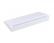 Glass Skrivebord Whiteboard med Stativ 40 cm - Hvit
