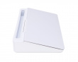 Glass Skrivebord Whiteboard med Stativ 40 cm - Hvit