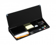 Glass Desktop Whiteboard med Stativ 40 cm - Svart