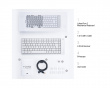Flow 2 84 Lavprofil Mekanisk Tastatur [Kailh Void Silent Linear] – Hvit