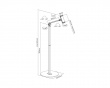 Universell Tablet Gulvstativ - Svart