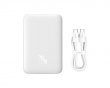 Powerbank 10000mAh, USB-C 20W, MagSafe - Hvit