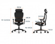 SpineX Pro Ergonomisk Kontorstol i Stoff - Svart
