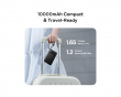 EnerFill FC11 Digital Display Power Bank med Dobbelt Kabel 22.5W 10000mAh - Cosmic Black