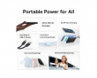 EnerFill FC11 Digital Display Power Bank med Dobbelt Kabel 22.5W 10000mAh - Cosmic Black