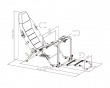 FLEX Sammenleggbar Racing Simulator Cockpit - Svart