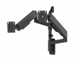 Heavy-Duty Veggfeste for 2 Skjermer - Svart